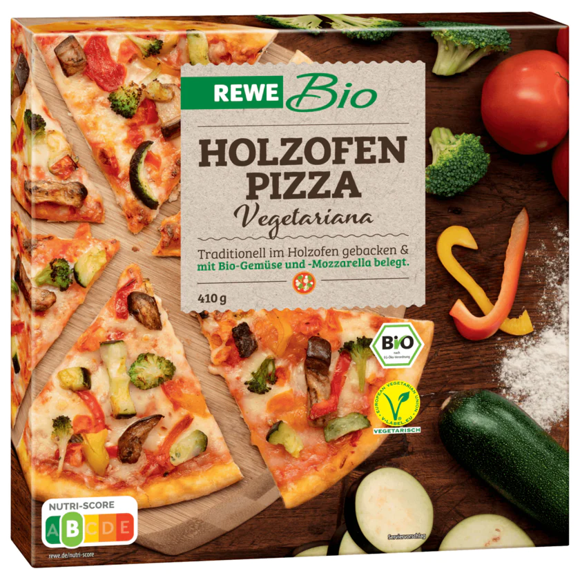 REWE Bio Holzofenpizza Vegetariana 410g - 4337256306980