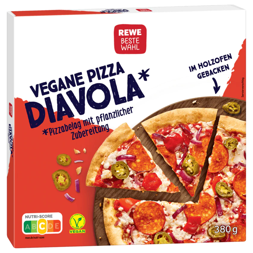 REWE Beste Wahl Vegane Pizza Diavolo vegan 380g - 4337256381734