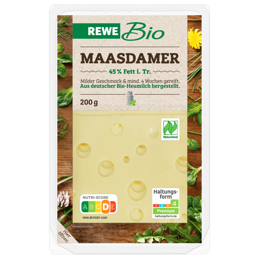 REWE Bio Maasdamer 200g - 4337256384759