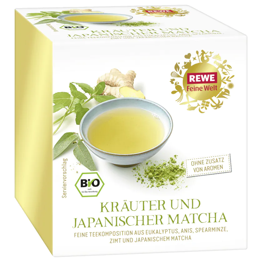 REWE Feine Welt Bio Kräuter Matcha 38g - 4388844041660