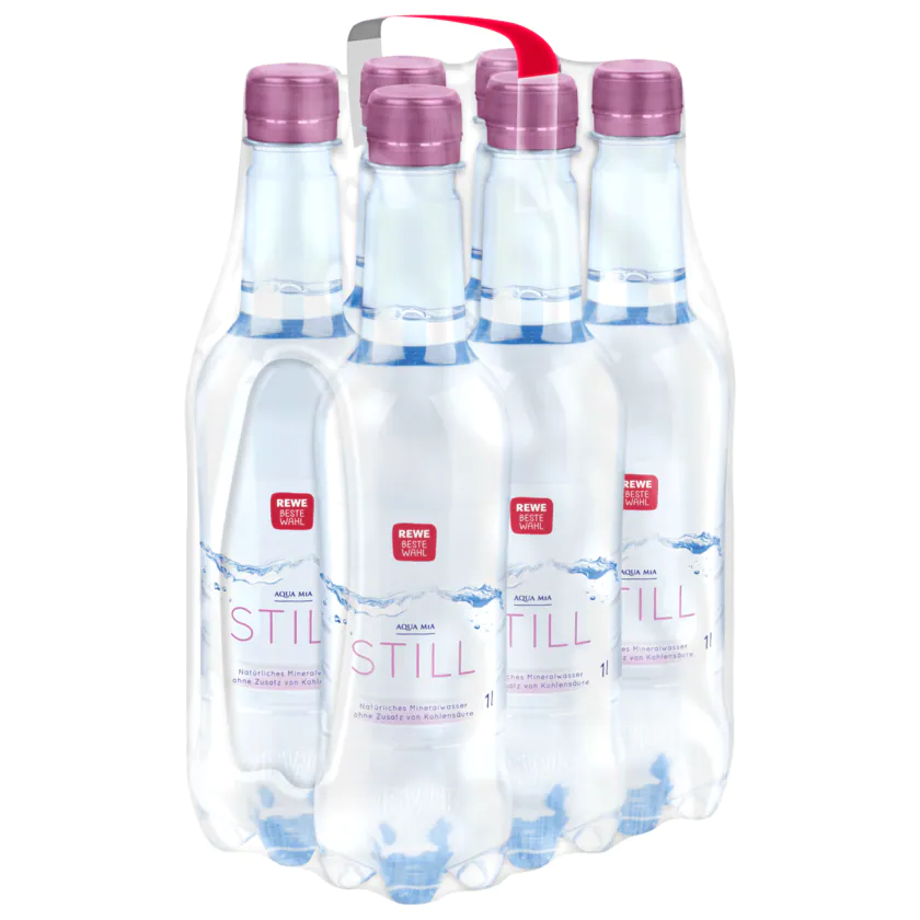REWE Beste Wahl Mineralwasser still 6x1l - 4388844154384