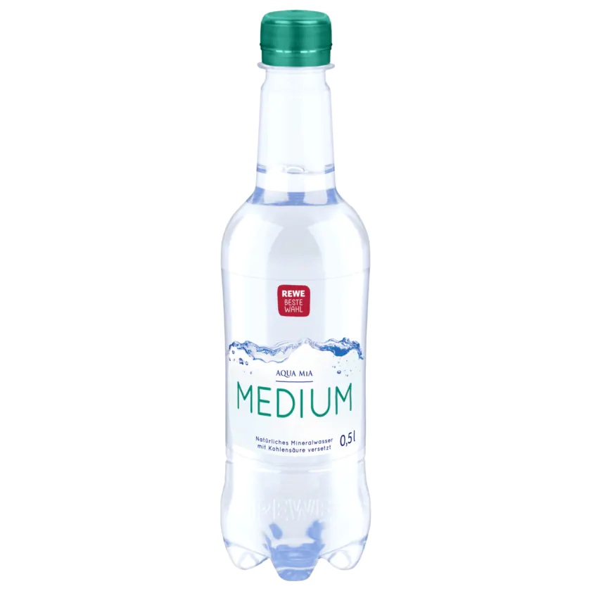 REWE Beste Wahl Mineralwasser Medium 0,5l - 4388844154797