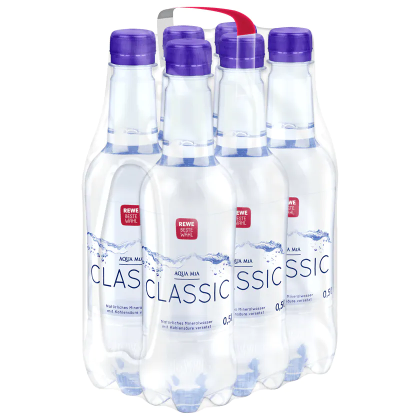 REWE Beste Wahl Mineralwasser Classic 6x0,5l - 4388844154896