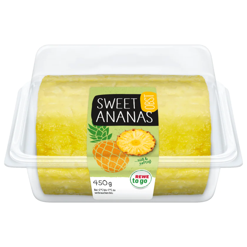 REWE to go Sweet Ananas 450g - 4388844261662