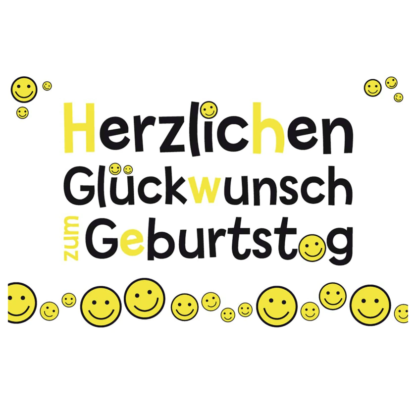 Vivess Glückwunschkarte Geburtstag Smileys - 4388859046926