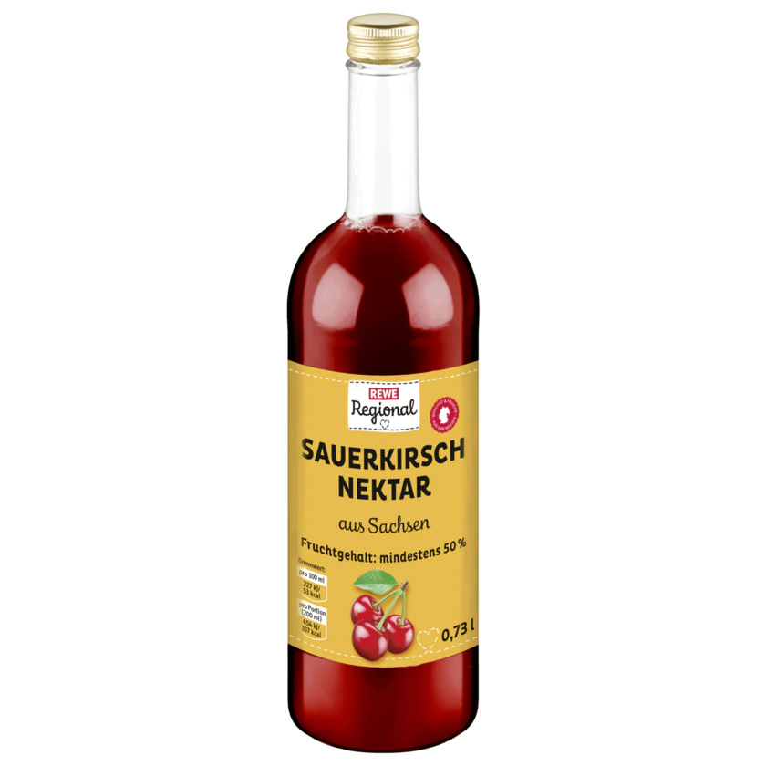 REWE Regional Sauerkirsch Nektar 0,73l - 4388860413816