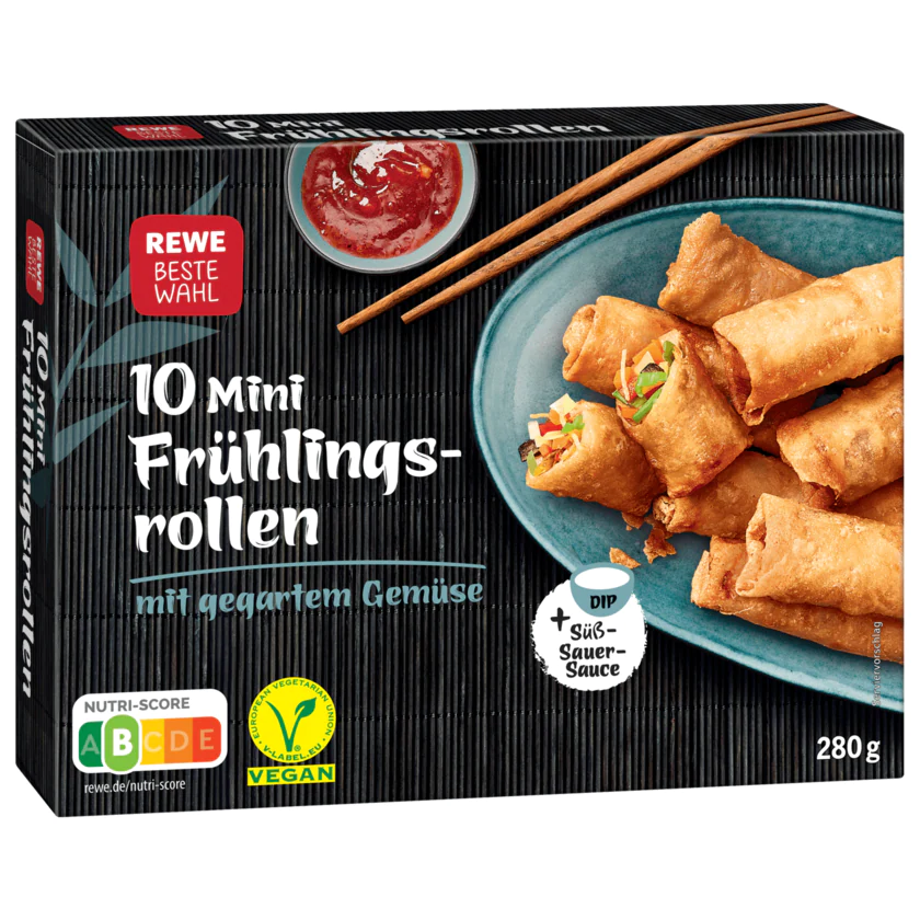 REWE Beste Wahl 10 Mini Frühlingsrollen 280g - 4388860449945