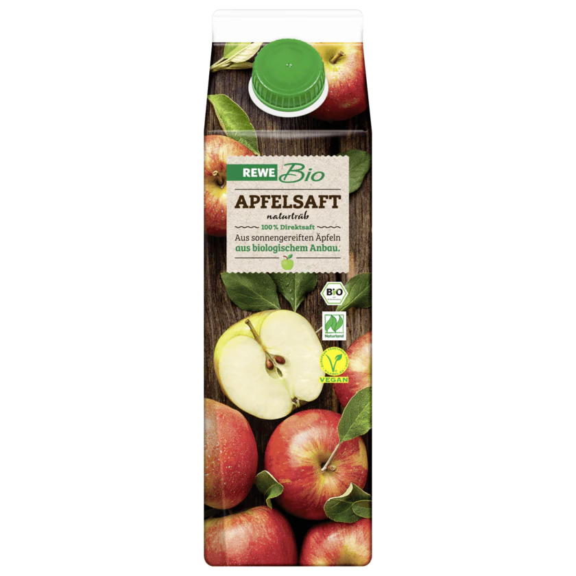 REWE Bio Apfelsaft naturtrüb 1l - 4388860457612