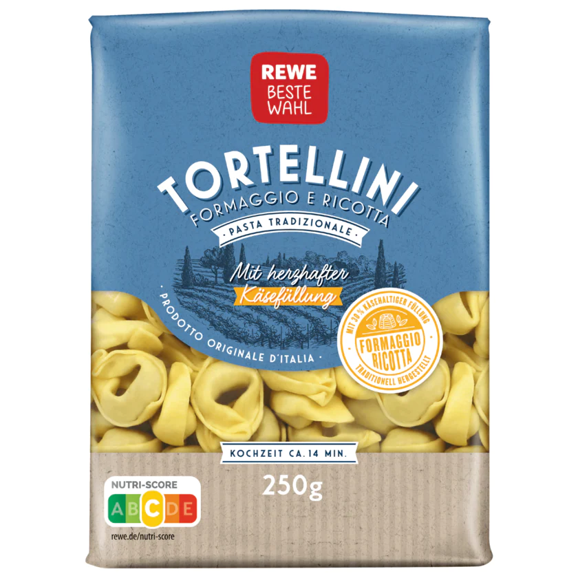 REWE Beste Wahl Tortellini mit herzhafter Käsefüllung 250g - 4388860457674