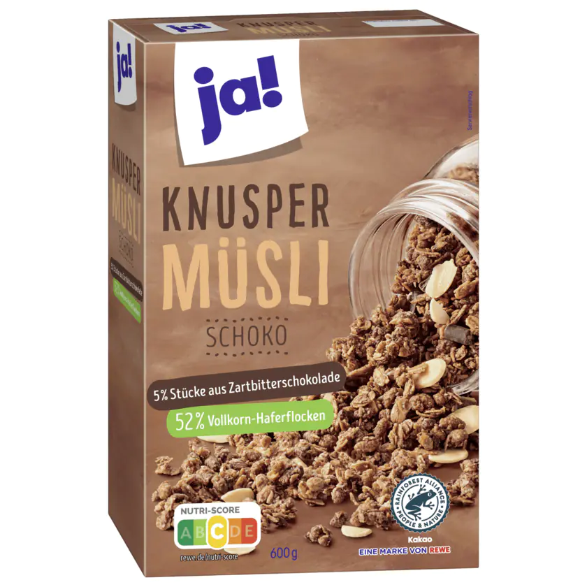 ja! Knusper Müsli Schoko 600g - 4388860467642