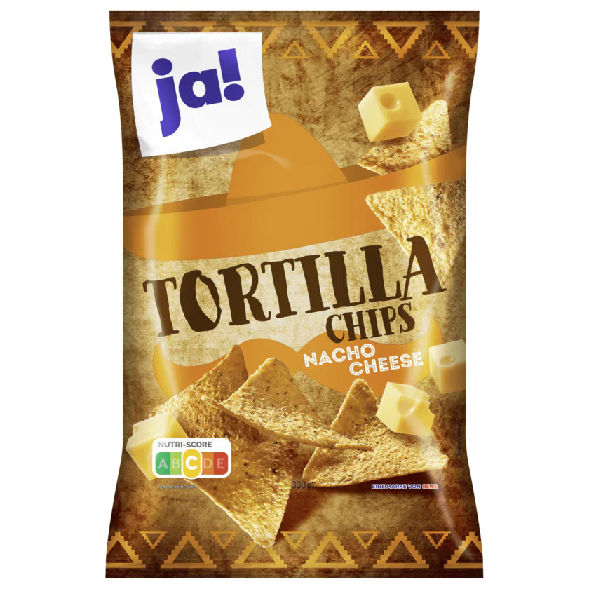 ja! Tortilla Chips Nacho Cheese 300g - 4388860475180