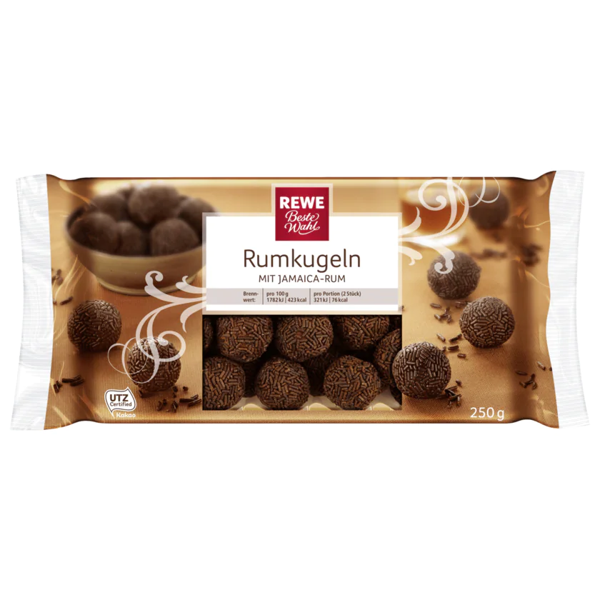 REWE Beste Wahl Jamaica-Rumkugeln 250g - 4388860494020