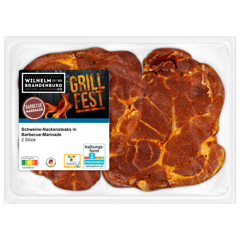 Wilhelm Brandenburg Schweine Nackensteak BBQ 320g - 4388860584417
