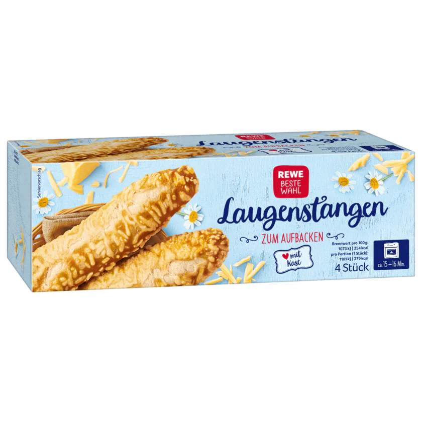 REWE Beste Wahl Laugenstangen Käse 110g - 4388860602425