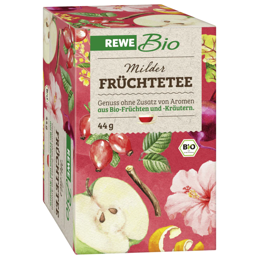 REWE Bio Milder Früchtetee 44g - 4388860609998