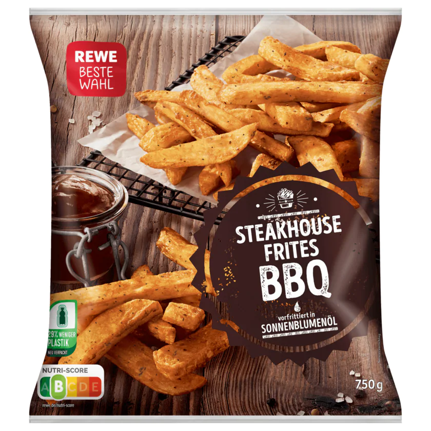 REWE Beste Wahl Steak House Frites BBQ 750g - 4388860610666