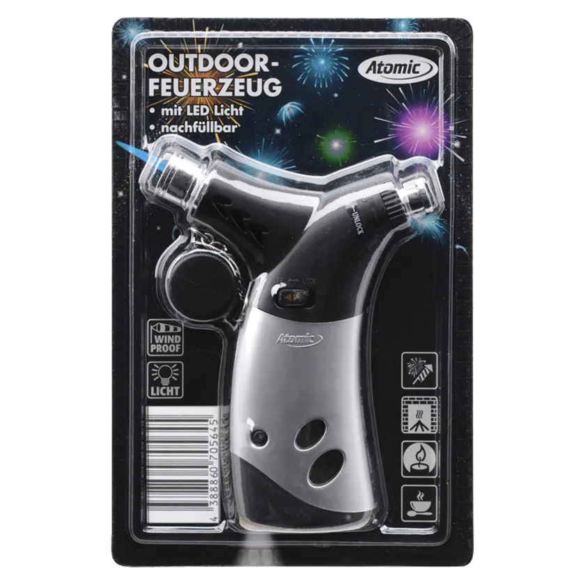 Atomic Outdoor Feuerzeug LED - 4388860705645
