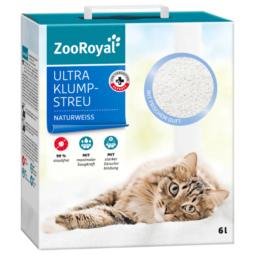 ZooRoyal Katze Ultra-Streu 6l - 4388860711813