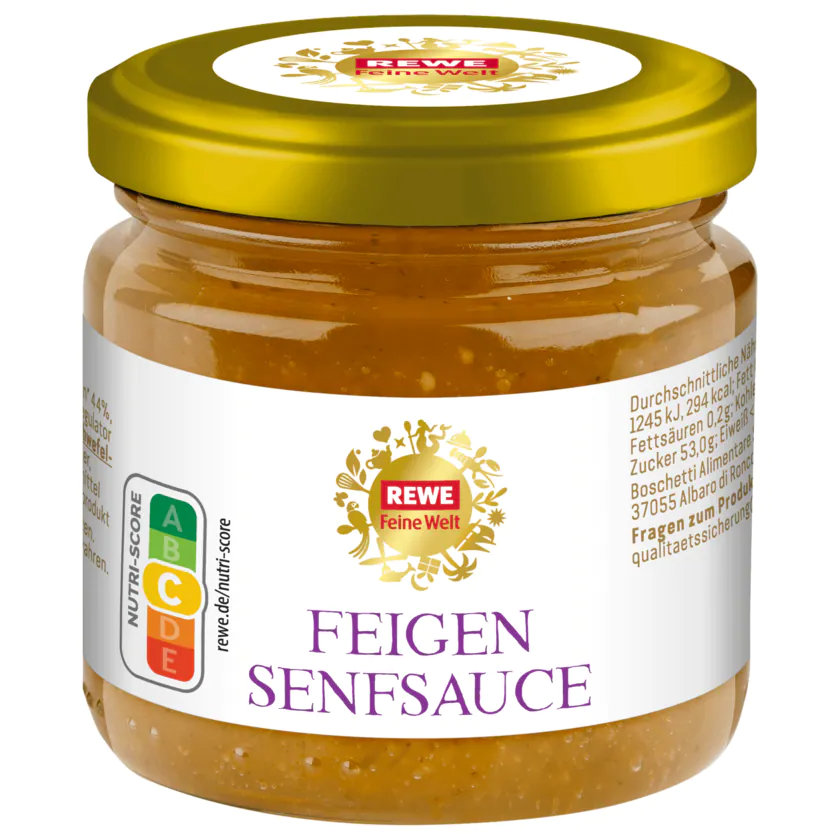 REWE Feine Welt Feigen-Senfsauce 90ml - 4388860716559