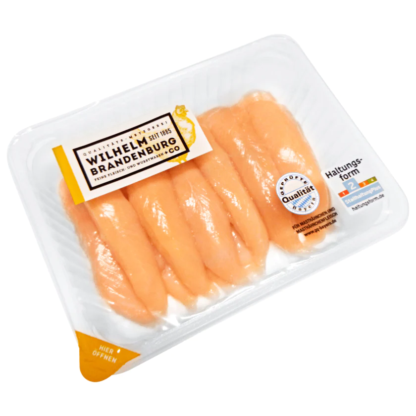 Wilhelm Brandenburg Hähnchen Innenbrustfilet GQB 350g - 4388860721898
