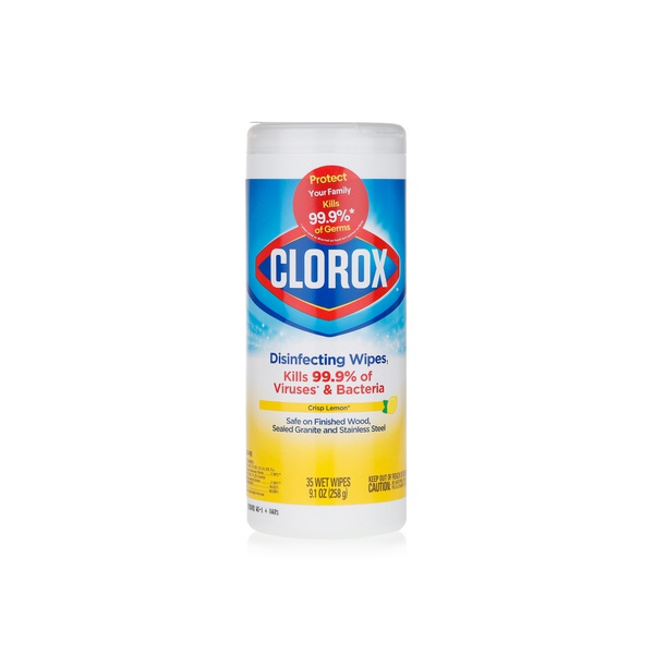 Clorox lemon scented disinfecting wet wipes x35 - Waitrose UAE & Partners - 44600015941