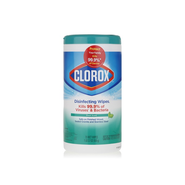 Clorox fresh scented disinfecting wet wipes x75 - Waitrose UAE & Partners - 44600016566