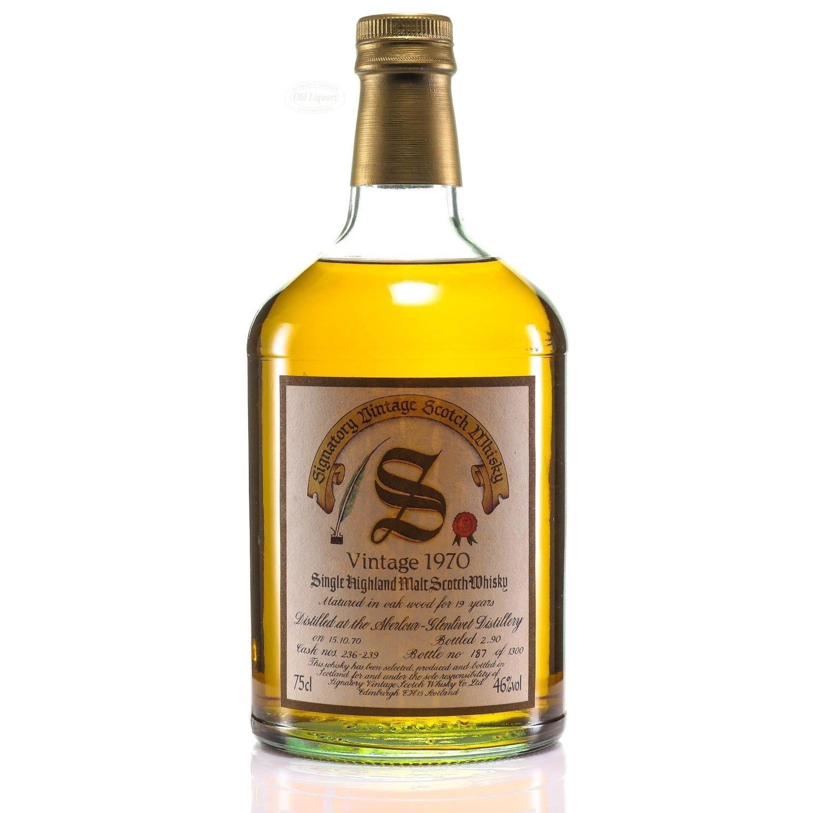1970 Signatory Vintage Cask Strength Collection Aberlour 20 Year Old S - 4498842048391