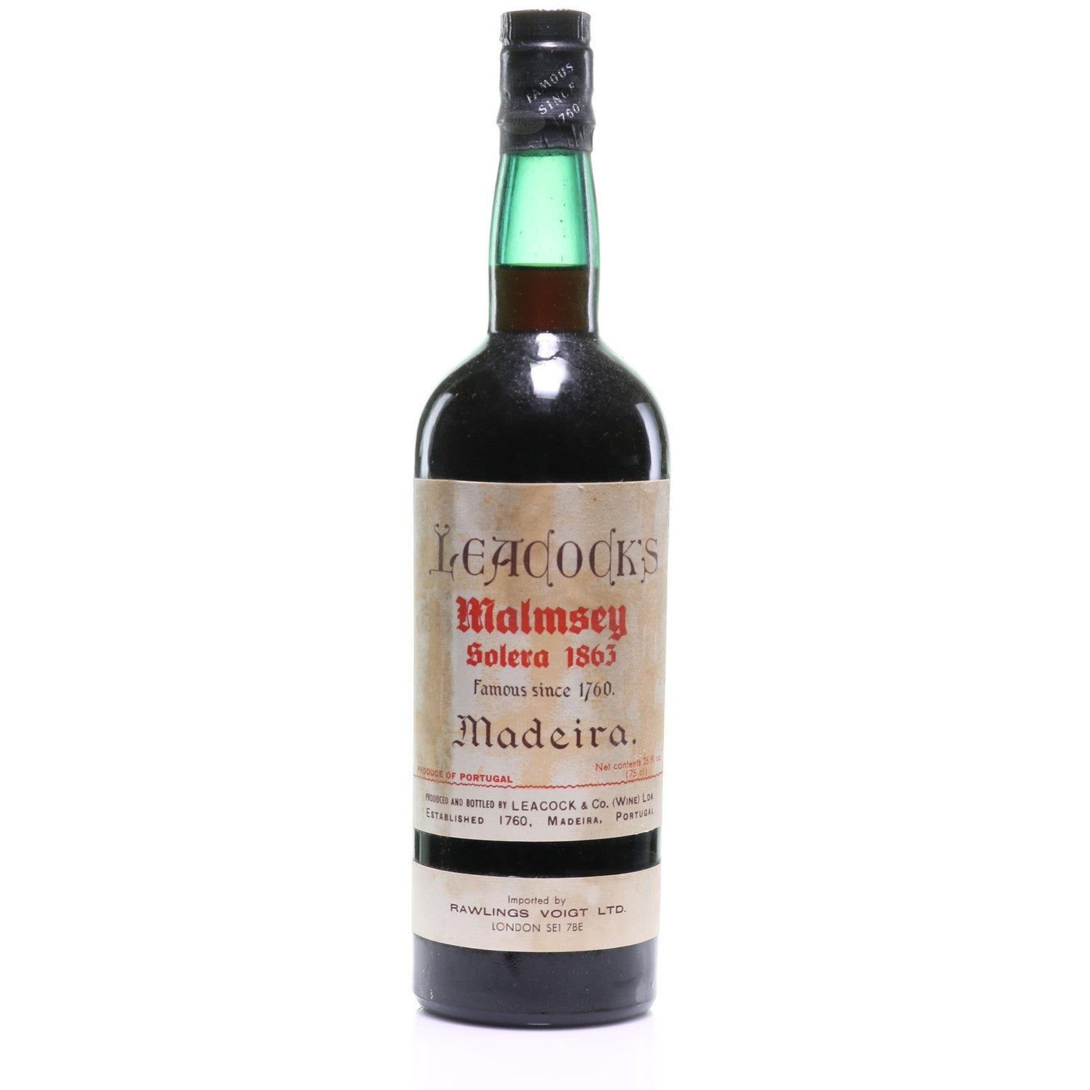 Madeira 1863 Leacock's Malmsey Solera - 4498842107784