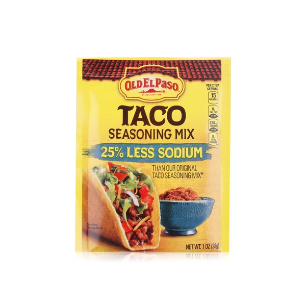 Old El Paso taco seasoning mix low sodium 1oz - Waitrose UAE & Partners - 46000288772