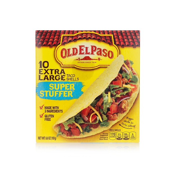 Old El Paso 10 super stuffer taco shells 6.6oz - Waitrose UAE & Partners - 46000811819