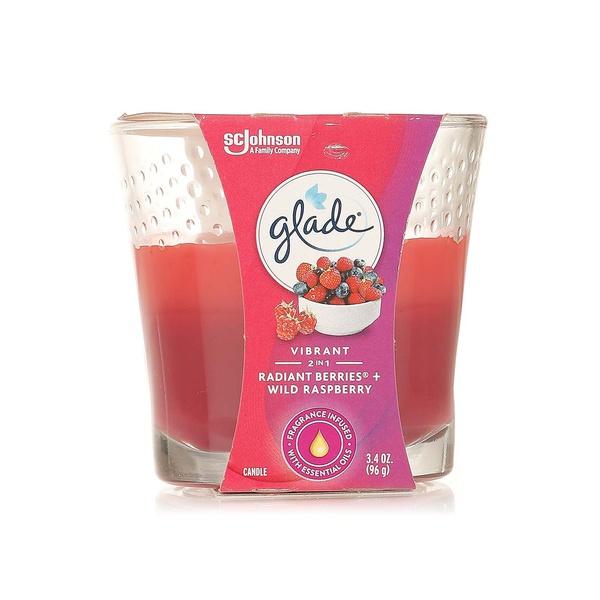 Glade radiant berries and wild raspberry 2in1 candle - Waitrose UAE & Partners - 46500703348