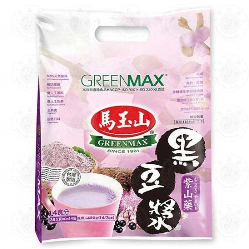 Greenmax Purple Yam & Black Soybean Powder 420G - 4713398110324
