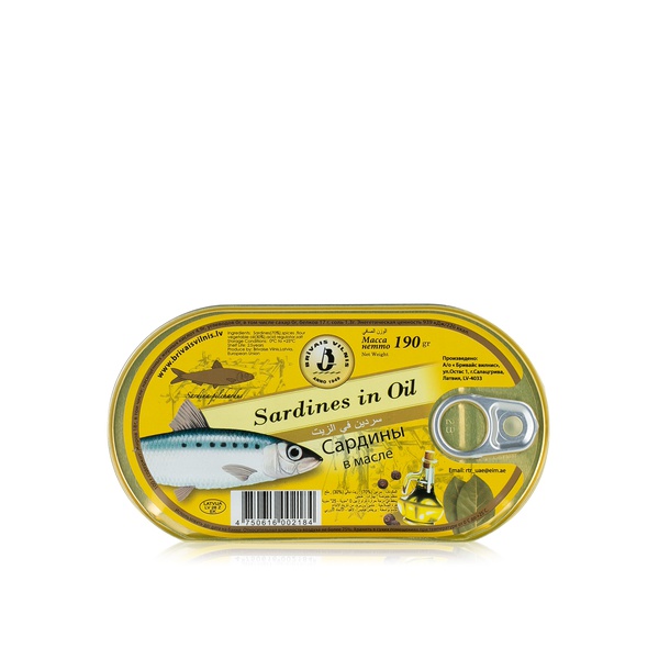 Brivais sardines in oil 190g - Waitrose UAE & Partners - 4750616002184
