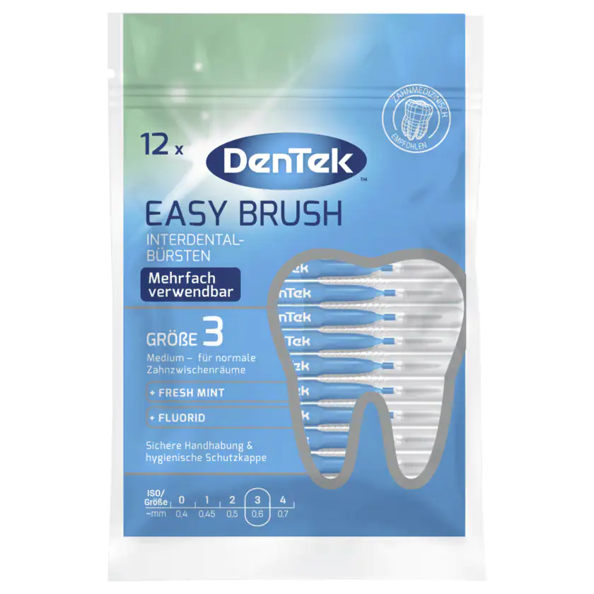 Dentek Easy Brush Interdental-Bürsten Gr. 3 12 Stück - 47701138557