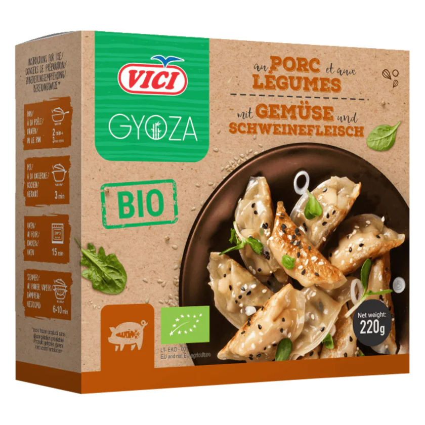 Vici Bio Gyoza mit Gemüse & Schweinefleisch 220g - 4770190142205