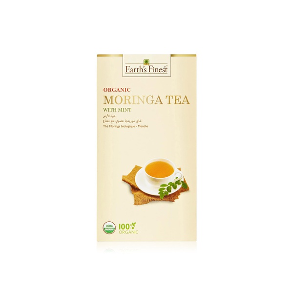 Earth's Finest organic moringa mint tea 37.5g - Waitrose UAE & Partners - 4796019550402