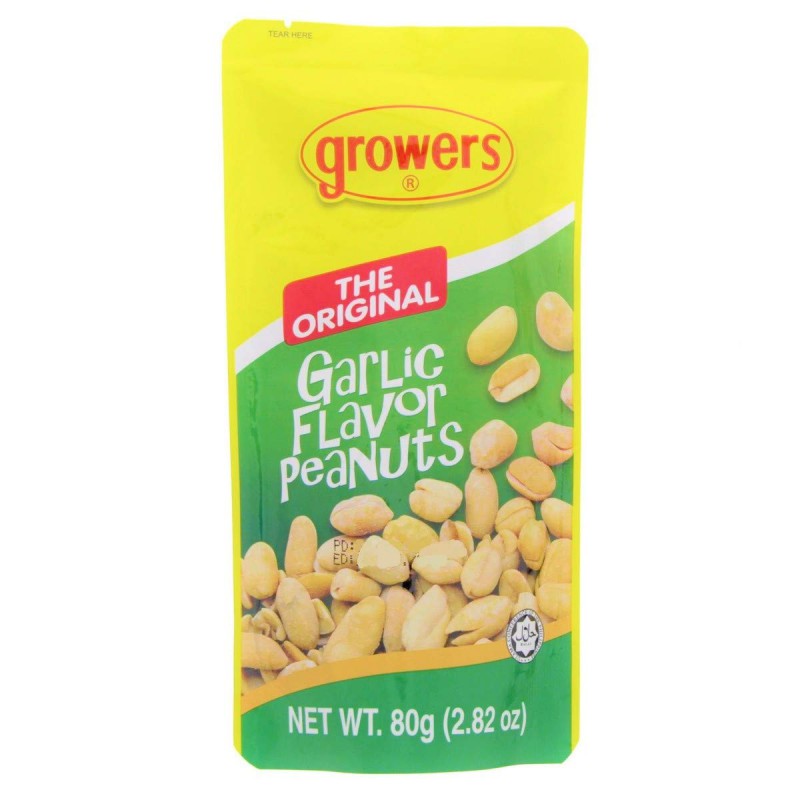 Growers The Original 80g Garlic Flavour Peanuts - 4800054111280