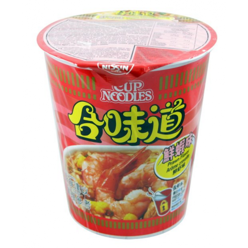 Nissin Cup Noodles Prawn Flavour (合味道 蝦仁原味 杯面) 73g Cup Noodle - 4897878100019