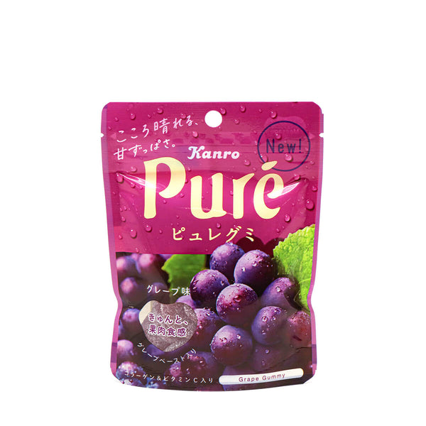 Kanro Puré Grape Gummy - 4901351058633