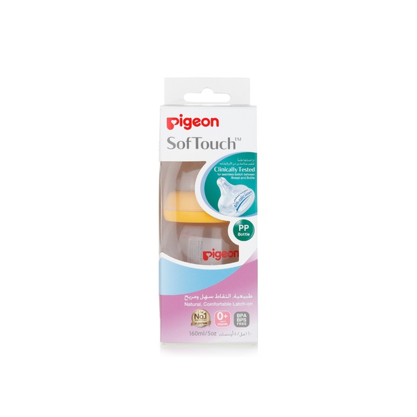 Pigeon Peristaltic Plastic nursing bottle 0+ months 160ml - Waitrose UAE & Partners - 4902508008730