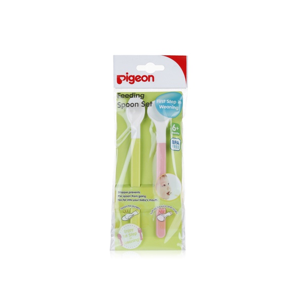 Pigeon weaning spoon 6+ months x2 - Waitrose UAE & Partners - 4902508045780