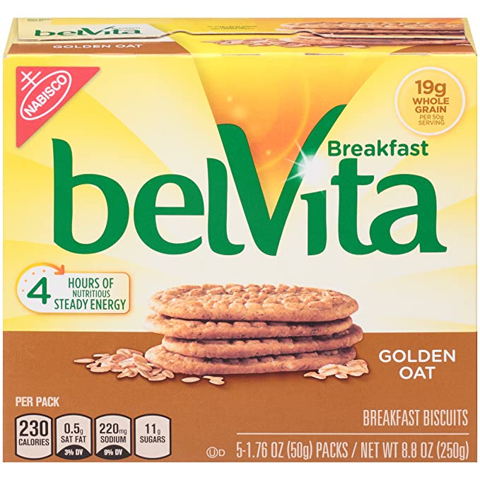  belVita Breakfast Biscuits, Golden Oat Breakfast Biscuits, 8.8 oz  - nabisco