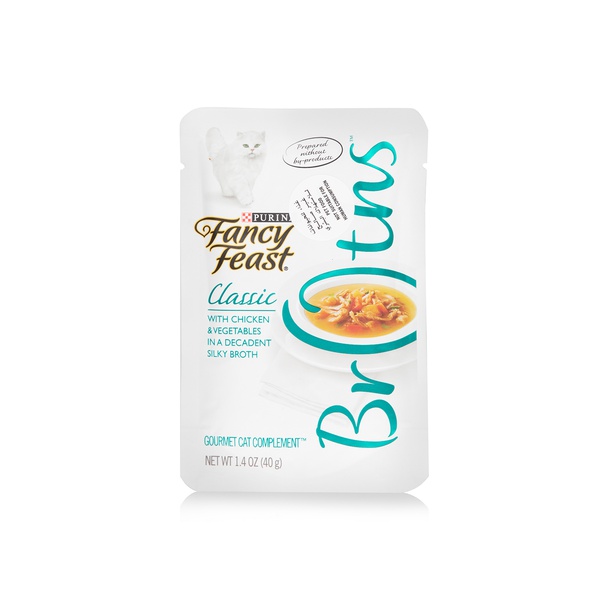 Fancy Feast Broths classic chicken & veg 40g - Waitrose UAE & Partners - 50000290994