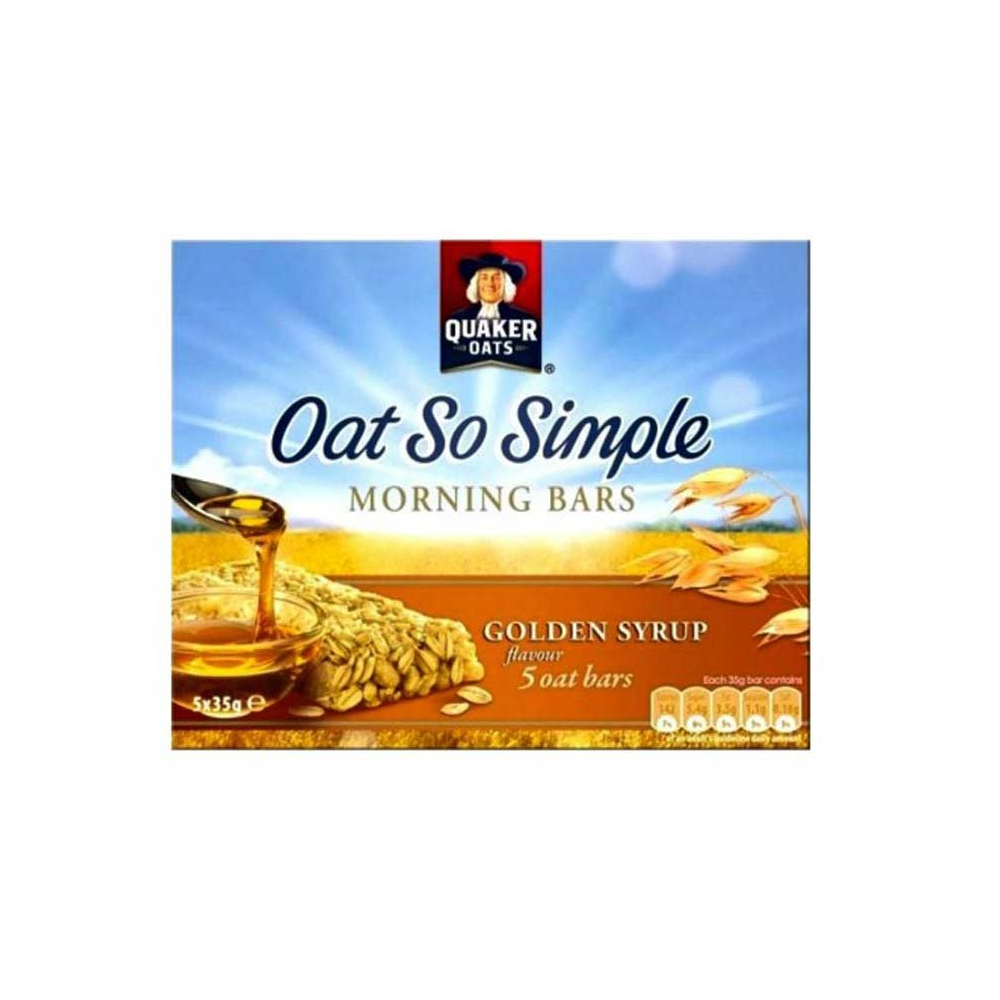 QUAKER OAT SO SIMPLE MORNING BARS GOLDEN SYRUP FLAVOUR 5X35g - 5000108572480