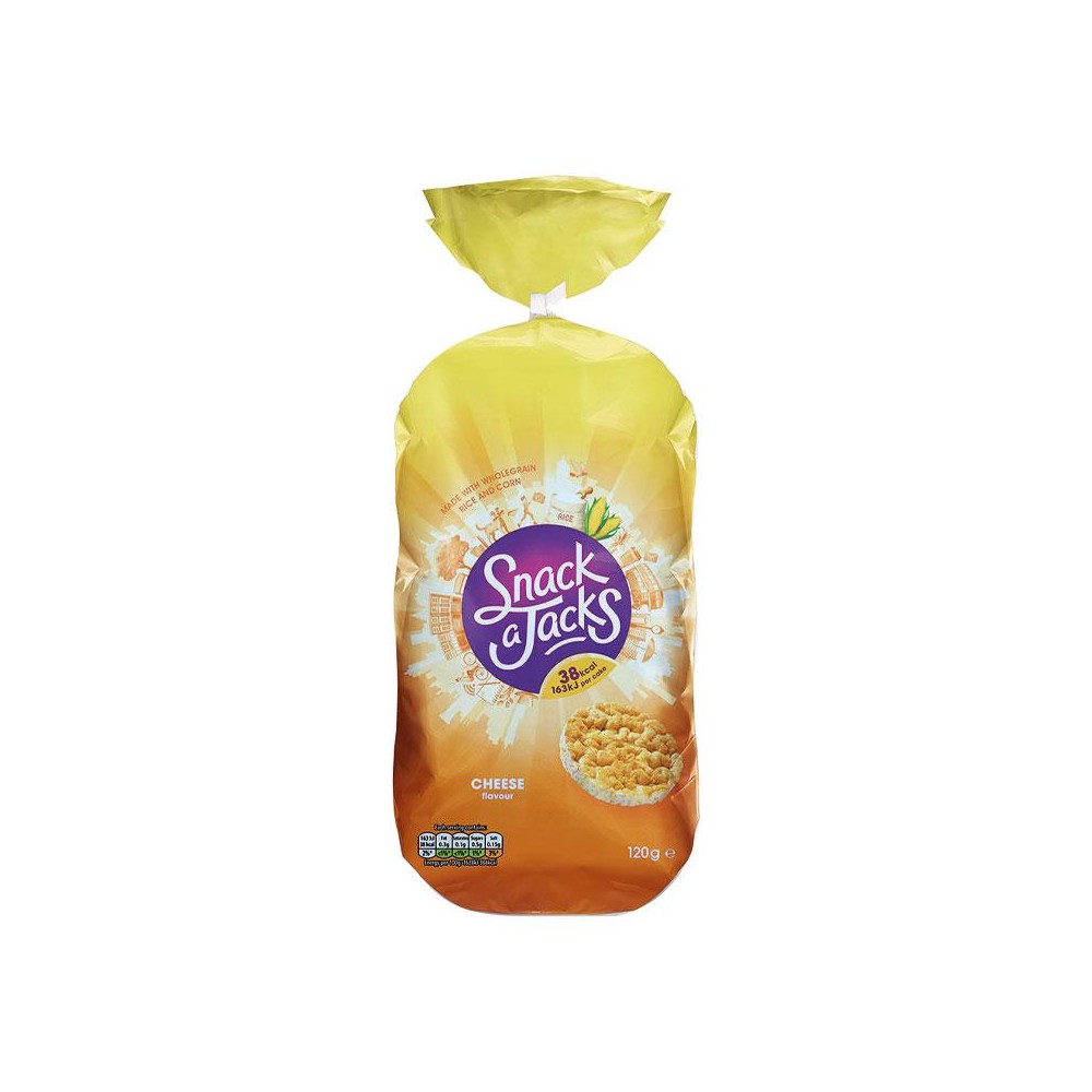 Snack A Jacks Jumbo Cheese 120G - 5000108675143