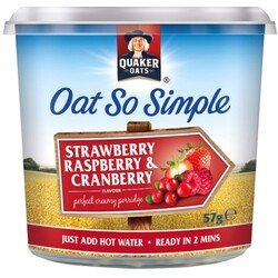 Quaker Oats - Oat so Simple - Strawberry, Raspberry & Cranberry - 5000108962816