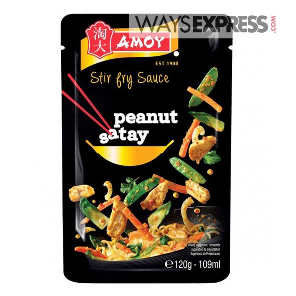 AMOY STIR FRY SAUCE PEANUT SATAY 120G - 5000111046879