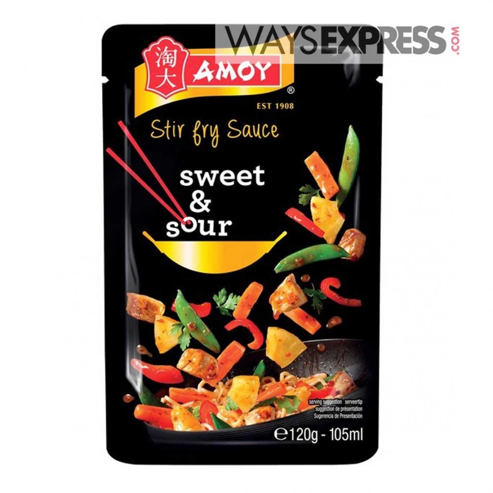 AMOY STIR FRY SAUCE SWEET & SOUR 120G - 5000111046893