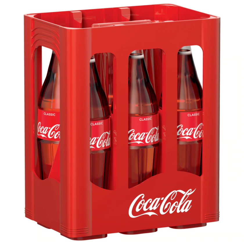 Coca-Cola Glasflasche 6x1l - 5000112638813