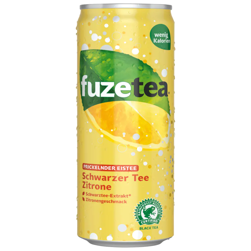 Fuze Tea Lemon Prickelnder Eistee 0,33l - 5000112641820